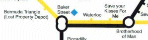 Detail from hilarious tube map from Have I got 1997 for you - Click to see more